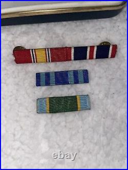 WW2-Korea US Air Medals & Ribbons In Cases Vintage Army Air Corps Force-Lot