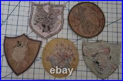WW2 Lot of 5 Diff Bomb Fighter Squadron USAAF Patch US Army Air Force #7 Patches