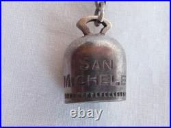 WW2 ORIGINAL US Army Air Force Capri San Michele Bell 800 Silver Good Luck Charm