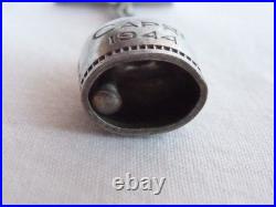 WW2 ORIGINAL US Army Air Force Capri San Michele Bell 800 Silver Good Luck Charm