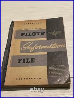 WW2 Pilots Information File (PIF) Manual 1945 Army Air Forces Named 1st Lt