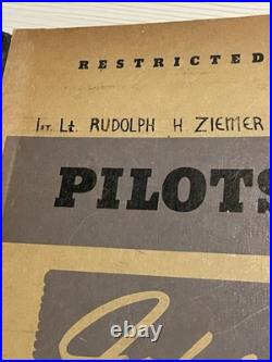 WW2 Pilots Information File (PIF) Manual 1945 Army Air Forces Named 1st Lt