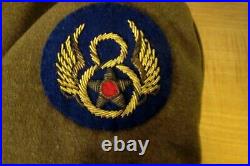 WW2 U. S. ARMY 8th AIR FORCE E. M. IKE JACKET, (AIR CREW B-17) BULLION PATCH