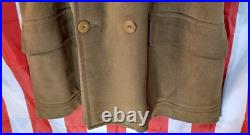 WW2 U. S. Army Air Corps Doeskin Coat 9th Air Force 1945 B29 C47 Pea Officers