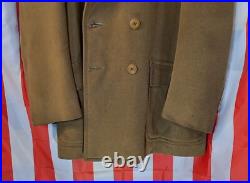 WW2 U. S. Army Air Corps Doeskin Coat 9th Air Force 1945 B29 C47 Pea Officers