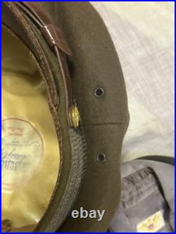 WW2 U. S. Army Air Force Uniform Hat Cap Patch Medal Wings Pilot Aviator Glasses