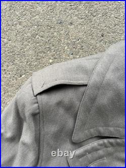 WW2 US 15th Army Air Force Officer Pinks Trench Coat 38L Bullion Patch MS