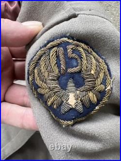 WW2 US 15th Army Air Force Officer Pinks Trench Coat 38L Bullion Patch MS