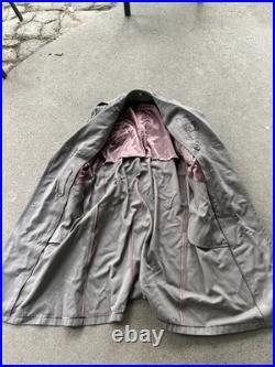 WW2 US 15th Army Air Force Officer Pinks Trench Coat 38L Bullion Patch MS