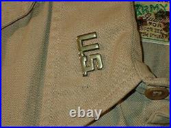 WW2 US AAF 7th Army Air Forces 2nd Lieutenant Navigator Khaki Shirt Original VG+