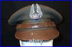 WW2 US AAF Army Air Force Civil Air Patrol CAP Officers Service Visor Hat RARE