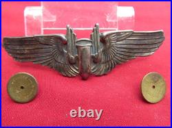 WW2 US ARMY AIR FORCE AERIAL GUNNER WING STERLING AAF Clutch back 3 inch #11