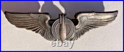 WW2 US ARMY AIR FORCE Bombardier WING AAF Clutch back 3 #21 sterling A & E