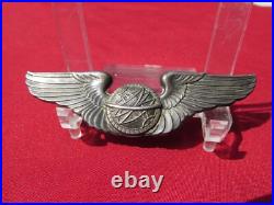 WW2 US ARMY AIR FORCE NAVIGATOR WING STERLING AAF PIN back 3 inch wing 6