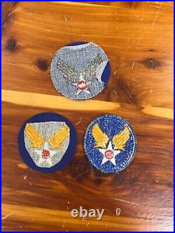 WW2 US Army AAF Air Forces Bullion Shoulder Patches