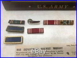 WW2 US Army Air Corp 8th Air Force Airman Insignia & Paper Grouping