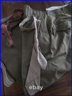 WW2 US Army Air Corps Air Force Uniform Patches Ribbons Coat Pants Belt 1944