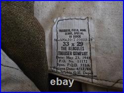 WW2 US Army Air Corps Air Force Uniform Patches Ribbons Coat Pants Belt 1944