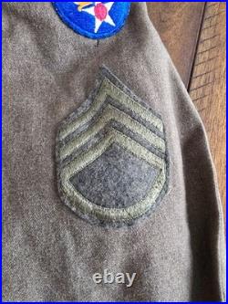 WW2 US Army Air Corps Air Force Uniform Patches Ribbons Coat Pants Belt 1944
