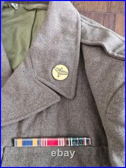 WW2 US Army Air Corps Air Force Uniform Patches Ribbons Coat Pants Belt 1944