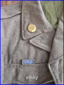 WW2 US Army Air Corps Air Force Uniform Patches Ribbons Coat Pants Belt 1944