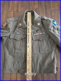 WW2 US Army Air Corps Air Force Uniform Patches Ribbons Coat Pants Belt 1944
