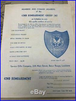 WW2 US Army Air Force 42nd Bomb Group Unit History
