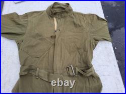 WW2 US Army Air Force A-4 Wool Flight Suit Appoximated Size 36/38 No Tag