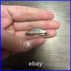 WW2 US Army Air Force AAF Sterling 3-Inch Pilot Wing Badge Pin