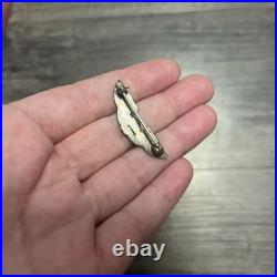 WW2 US Army Air Force AAF Sterling 3-Inch Pilot Wing Badge Pin