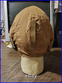 WW2 US Army Air Force AN-H-15 Cloth Flight Helmet Size Medium MFG Slote & Klein