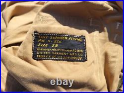 WW2 US Army Air Force AN-S-31A Summer Flight Suit Size 38 MFG United Garment