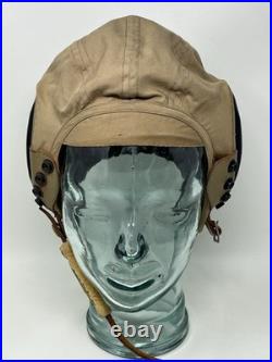 WW2 US Army Air Force Aircraft TYPE AN-H-15 FLIGHT HELMET Liner Great Shape