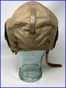 WW2 US Army Air Force Aircraft TYPE AN-H-15 FLIGHT HELMET Liner Great Shape