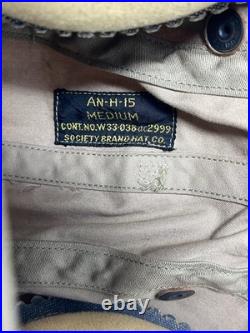 WW2 US Army Air Force Aircraft TYPE AN-H-15 FLIGHT HELMET Liner Great Shape