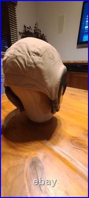 WW2 US Army Air Force Aircraft TYPE AN-H-15 FLIGHT HELMET NICE