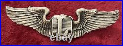 WW2 US Army Air Force Amcraft Liaison Pilot Wing Full Size Sterling