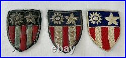 WW2 US Army Air Force Bullion Patch Lot CBI Original USAAF