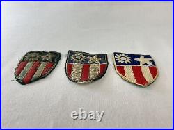 WW2 US Army Air Force Bullion Patch Lot CBI Original USAAF