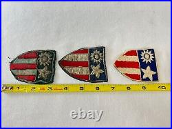 WW2 US Army Air Force Bullion Patch Lot CBI Original USAAF