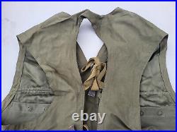 WW2 US Army Air Force C-1 Survival Vest MFG Cappel-MacDonald Missing Pouches