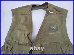 WW2 US Army Air Force C-1 Survival Vest MFG Lite Manufacturing Co. Unisize