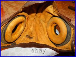 WW2 US Army Air Force Flight or Tank Leather Helmet