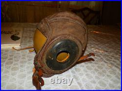 WW2 US Army Air Force Flight or Tank Leather Helmet