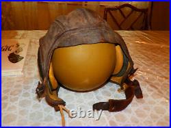 WW2 US Army Air Force Flight or Tank Leather Helmet