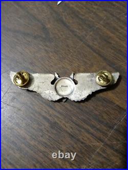 WW2 US Army Air Force Gunner Pilot Wing Full Size Two Piece Sterling