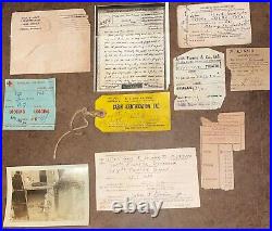 WW2 US Army Air Force Intelligence Officer Paper Ephemera Photo Lot