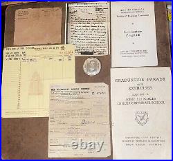 WW2 US Army Air Force Intelligence Officer Paper Ephemera Photo Lot