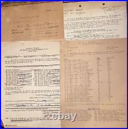 WW2 US Army Air Force Intelligence Officer Paper Ephemera Photo Lot