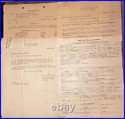 WW2 US Army Air Force Intelligence Officer Paper Ephemera Photo Lot